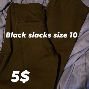 Black slacks